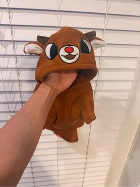 Brown Reindeer Hooded Dog Sweater - Cute Holiday Pet Hoodie